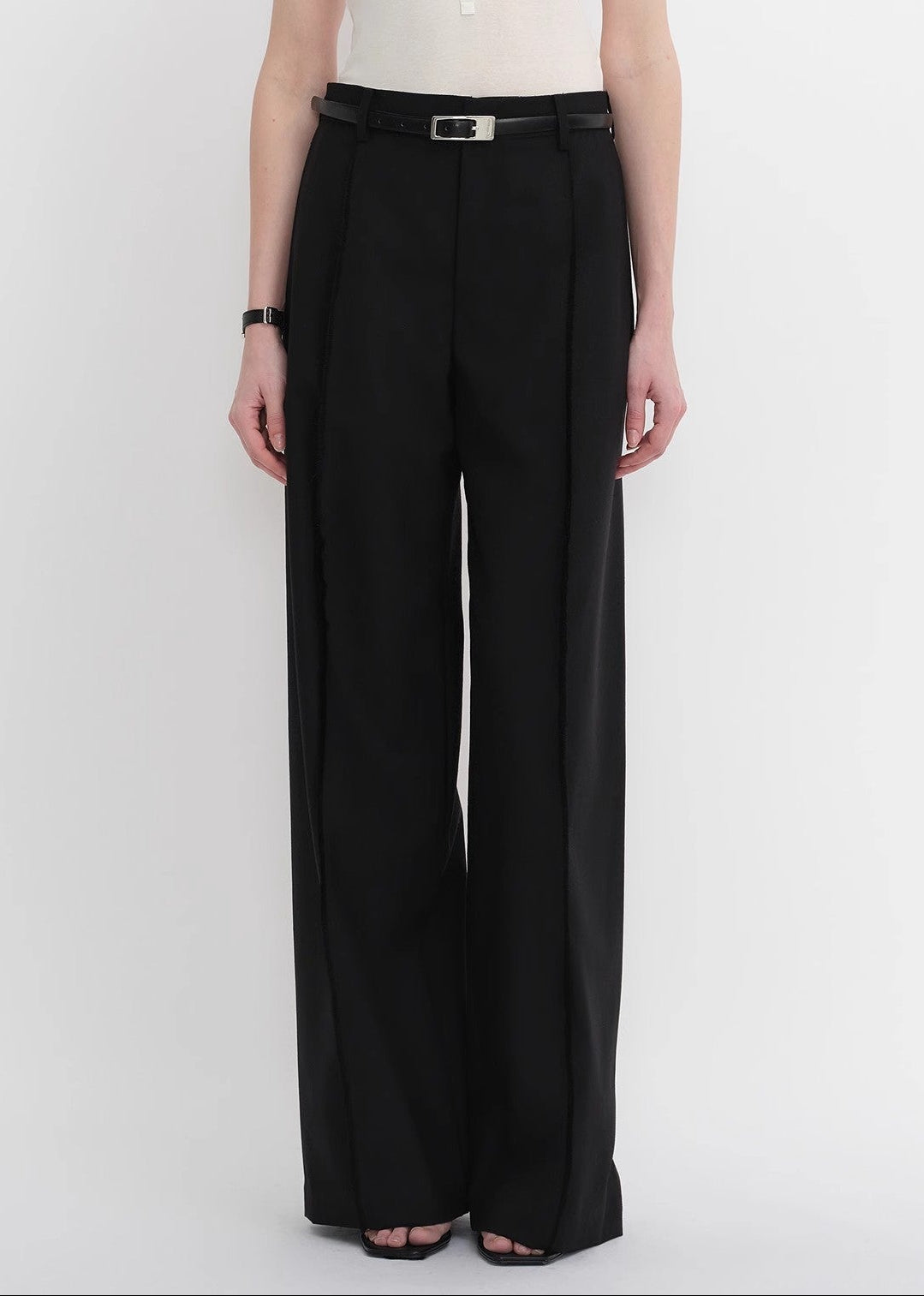 Black pants palazzo style